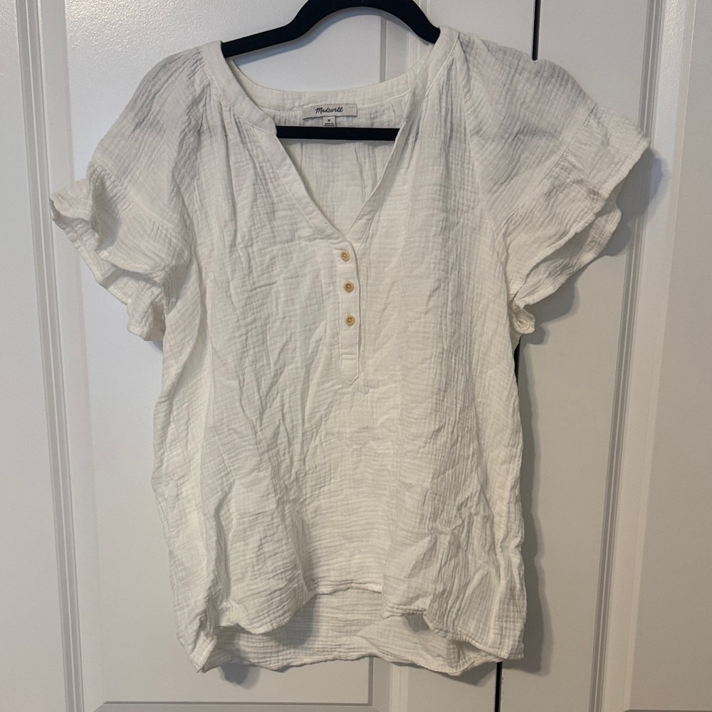 Madewell double gauze top